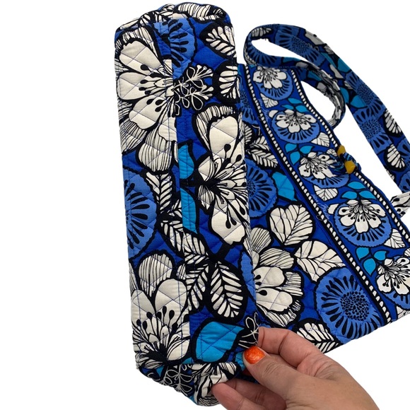 Vera Bradley Retired Blue Bayou Toggle Closure Tote Bag - Picture 4 of 8